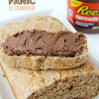 Peanut Butter Panic Ice Cream Bread