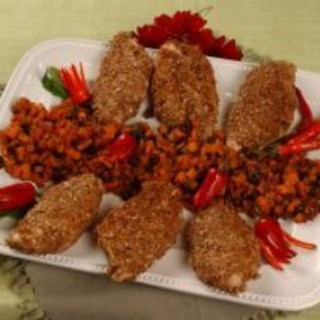 Pecan Encrusted Chicken with Sweet Potato Chutney