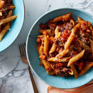 Penne Pasta &amp; Beef Bolognese with Pecorino Cheese