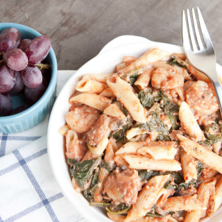 Penne Rosa Pasta with Shrimp
