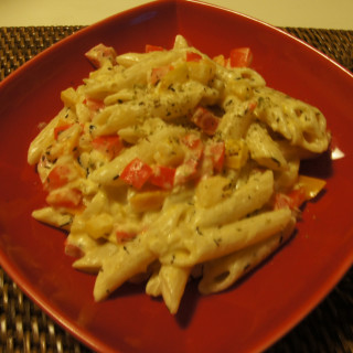 Penne with Peppers & Feta