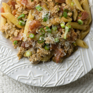 Penne with Tomato Veal Sauce