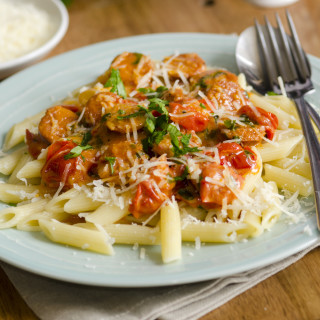 Penne In Cream Sauce with Sausage