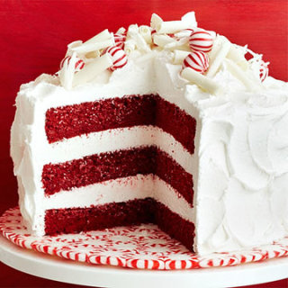Peppermint Red Velvet Cake