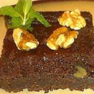 Persimmon and Chocolate Spice Cake with Walnuts
