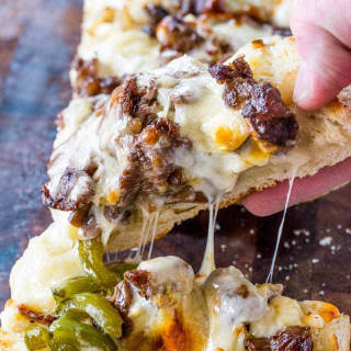 Philly Cheese Steak Cheesy Bread