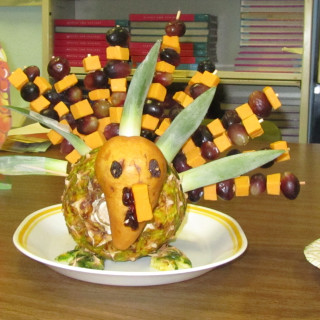 Pineapple Turkey Centerpiece Appetizer