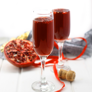 Pomegranate Champagne Martini + 5 Healthy Cocktail Recipes