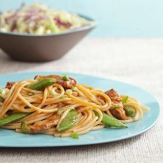 Pork and Snap Pea Lo Mein