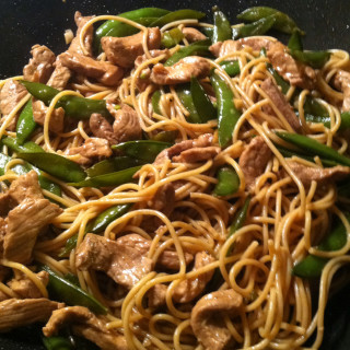 Pork and Snap Pea Lo Mein