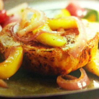 Pork Chops with Sauteed Apples and Onions