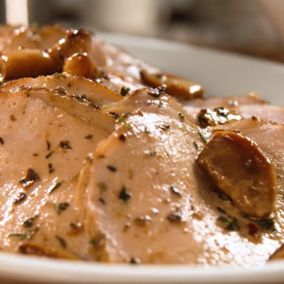 Pork Loin Roast with Garlic sauce