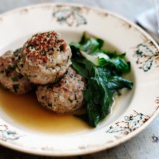 Pork meatballs with anchovies
