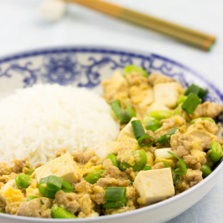 Pork Mince Tofu and Egg Rice Recipe