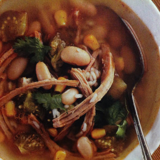 Pork Pozole (Pulled pork soup with white beans)