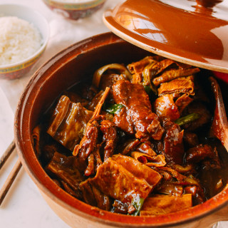 Pork Rib Stew with Foo Jook and Chee Hou Sauce