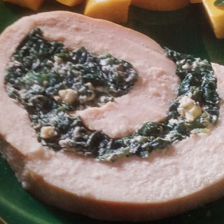 Stuffed Pork Roast With Spinach, Cheese Fill