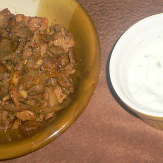 Pork Souvlaki with Tzatziki