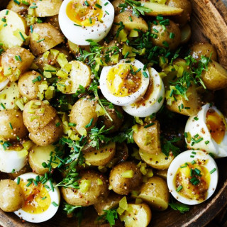 Potato Salad with 7-Minute Eggs and Mustard Vinaigrette