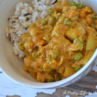 Potato, Yam and Chickpea Coconut Curry
