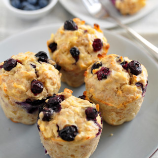 Power Blueberry and Oatmeal Muffins