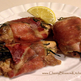 Proscuitto Wrapped Rosemary Chicken Thighs