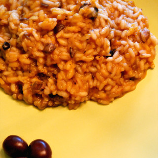 Pumpkin and Olives Risotto