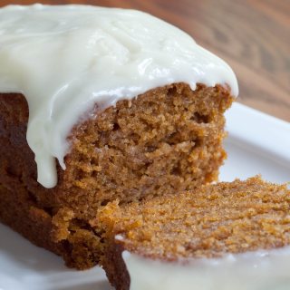 Pumpkin Loaf with Cream Cheese Icing
