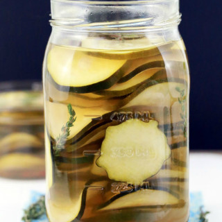 Quick and Easy Zucchini Refrigerator Pickles