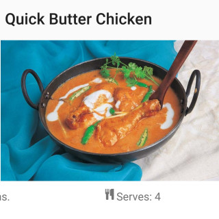 Quick butter chicken