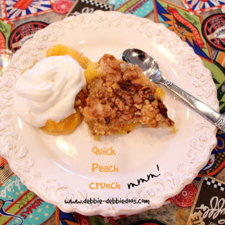 Quick Peach Crunch with Bisquick