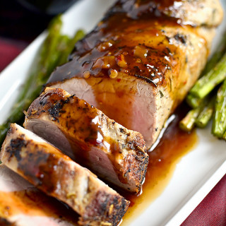 Quick Roasted Pork Tenderloin with Fig and Chili Sauce