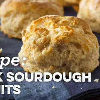 Quick Sourdough Biscuits