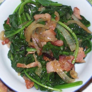 Quick Spinach and Bacon