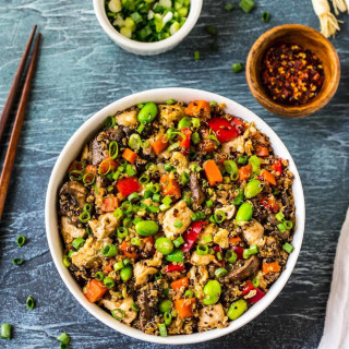Quinoa Fried "Rice" with Chicken and Vegetables