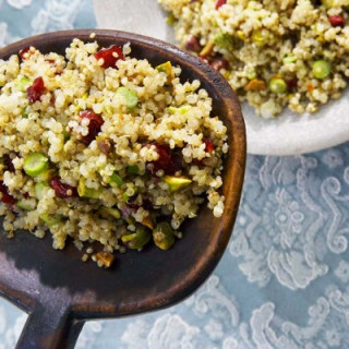 Quinoa Salad with Pistachios and Cranberries Recipe