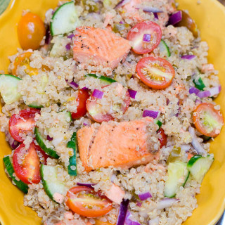 Quinoa Salad with Salmon