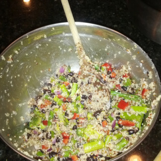 Quinoa w/ steamed veggies