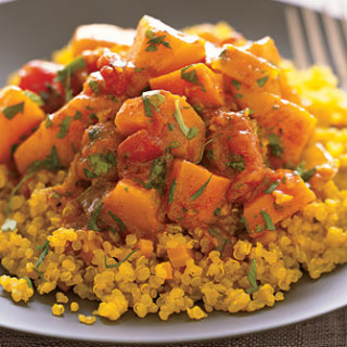 Quinoa with Moroccan Winter Squash and Carrot Stew