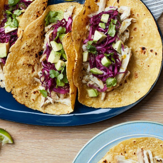 &quot;Nextover&quot; Chicken Tacos With Quick Refried Beans