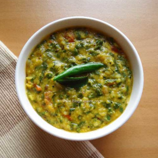 Radish Greens Dal recipe