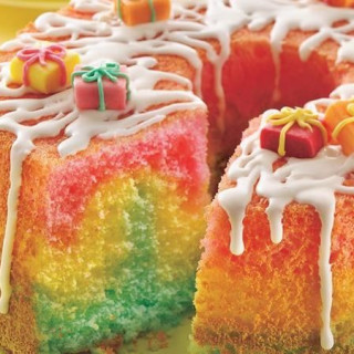 Rainbow Angel Birthday Cake
