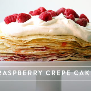 Raspberry Crepe Cake