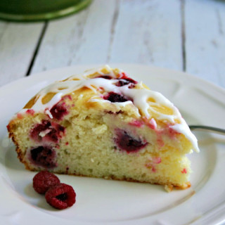 Raspberry Ricotta Cake with Lemon Glaze