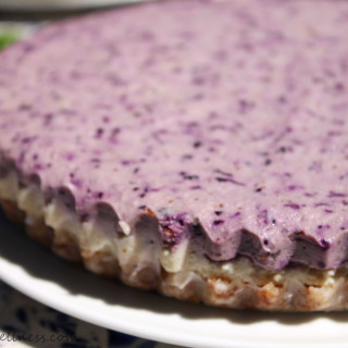 Raw Blueberry Cheesecake (Vegan, Gluten Free, Paleo)