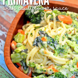 Recipe: Pasta Primavera with Creamy Cauliflower Sauce