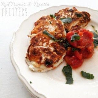 Red Pepper and Ricotta Fritters