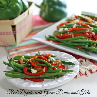 Red Peppers with Green Beans and Feta