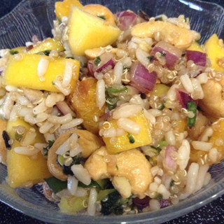 Red Rice Salad with Mango & Nuts