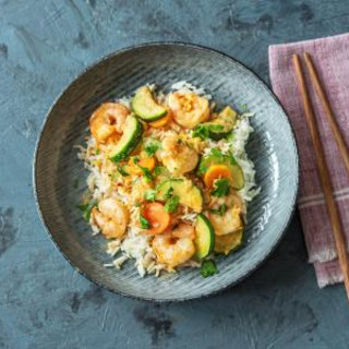 Red Thai Prawn Curry with Star Anise Rice
